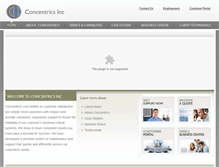 Tablet Screenshot of concentricsinc.com